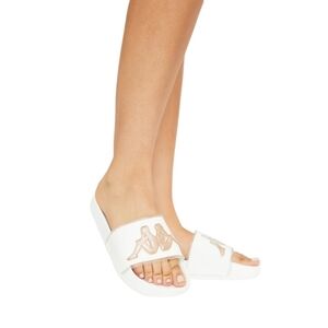Kappa White Gold Authentic Aqua 1 Slide Sandals